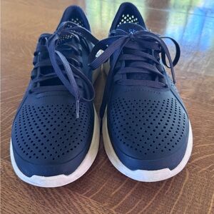 Crocs - EVA Athletic Shoes - navy blue - size 10